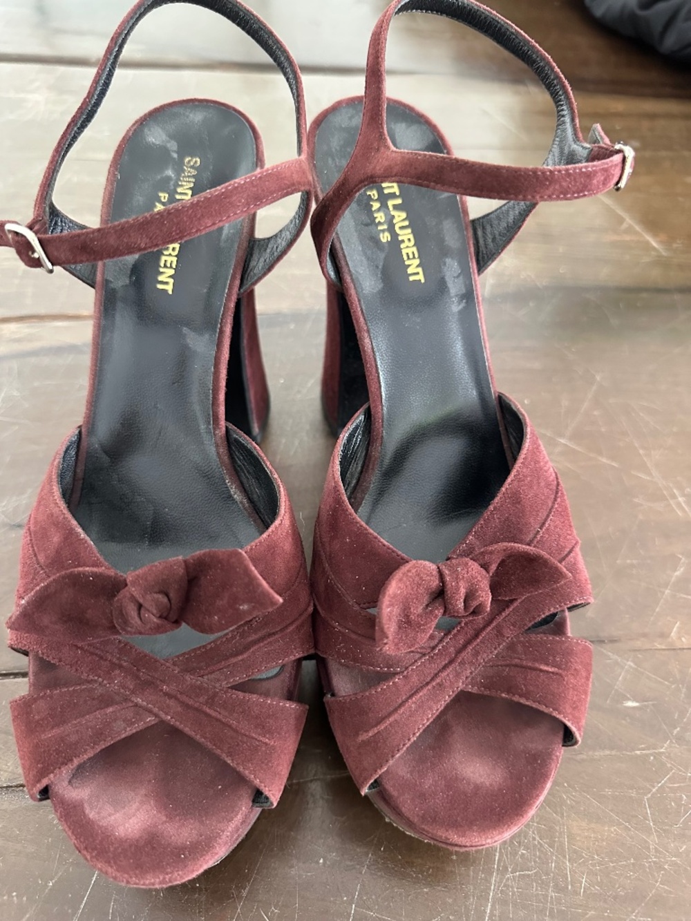 Saint Laurent Paris Platform Sandals